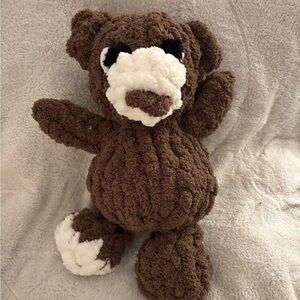 Plush Brown and White Bear Stuffie